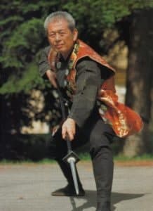 Soke Hatsumi demonstrating taijutsu
