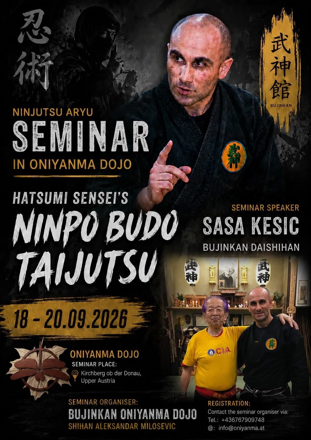 Hatsumi Senseis Ninpo Budo Taijutsu — Seminarium med Saša Kesić — 1