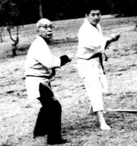 Takamatsu sensei training with young Hatsumi